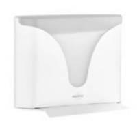 מתקן מטבח לנייר לספיגת מאכלים ולניגוב ידיים פשוט וטוב בצבע לבן.